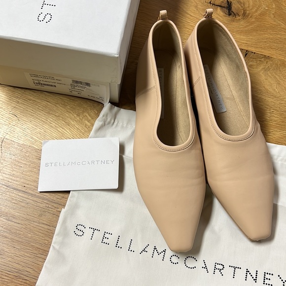 Stella McCartney vegan leather ballerina flats with anklet - Picture 6 of 6